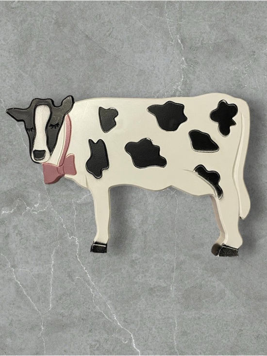 Other - Cow Wall Accent with Pink Bow